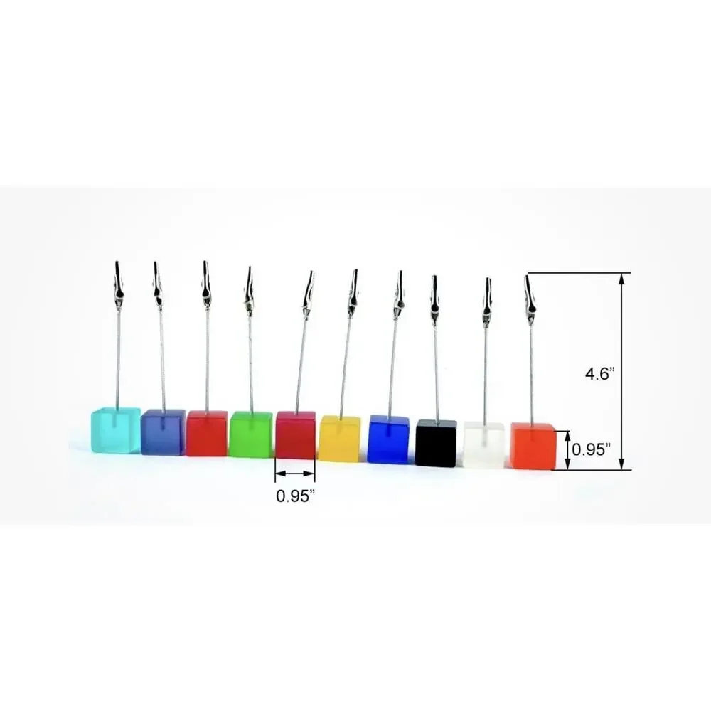 Desktop Picture Holders, 10 pcs Rainbow Colors Polaroid Photo Clip Stand for ...